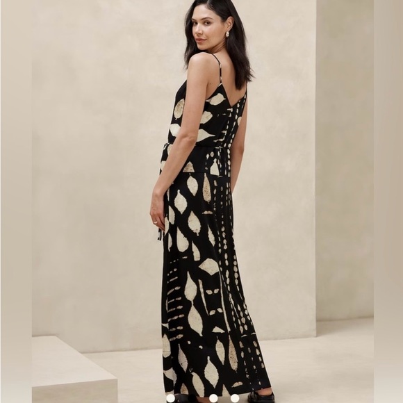 Banana Republic Black/Tan Maxi Sundress - Picture 2 of 5